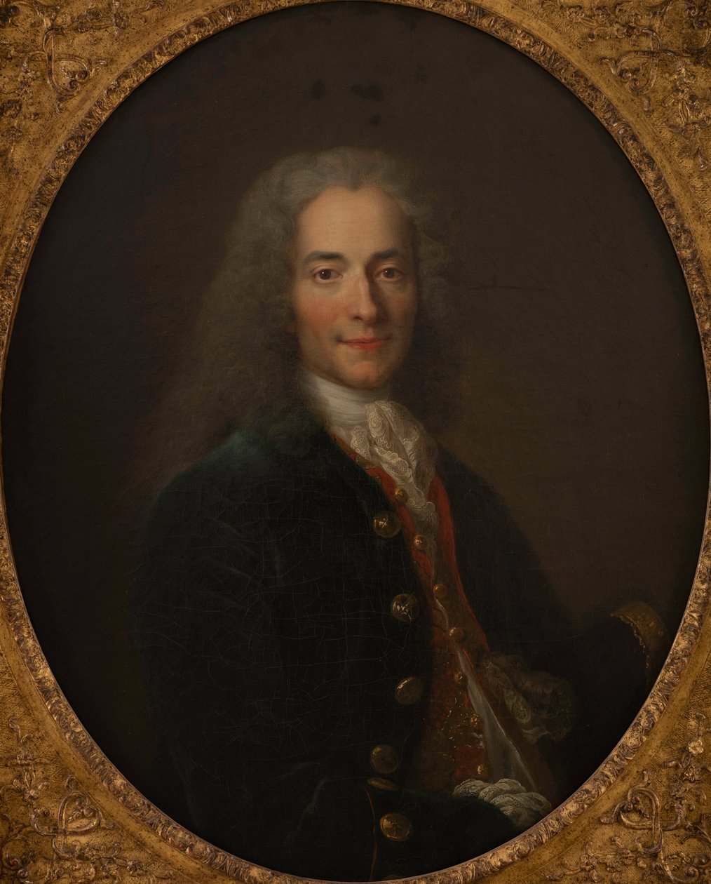 Porträtt av Voltaire 1694-1778 år 1718, ca 1718-1724. av Nicolas Largillière de