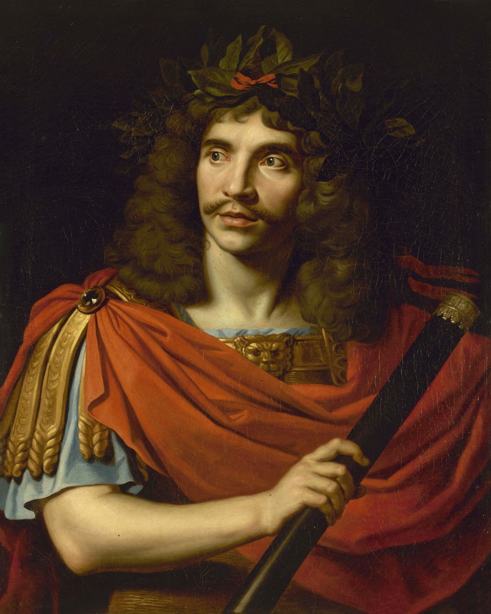 Molière i rollen som Julius Caesar i Pompejus död av Pierre Corneille, 1656. av Nicolas Mignard