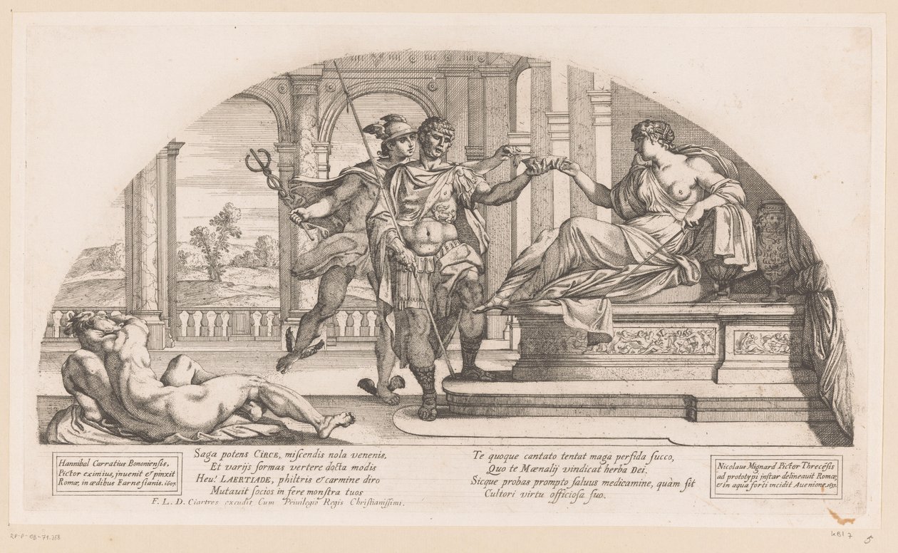 Odysseus med Circe Berättelser från Odysséen (serietitel) av Nicolas Mignard
