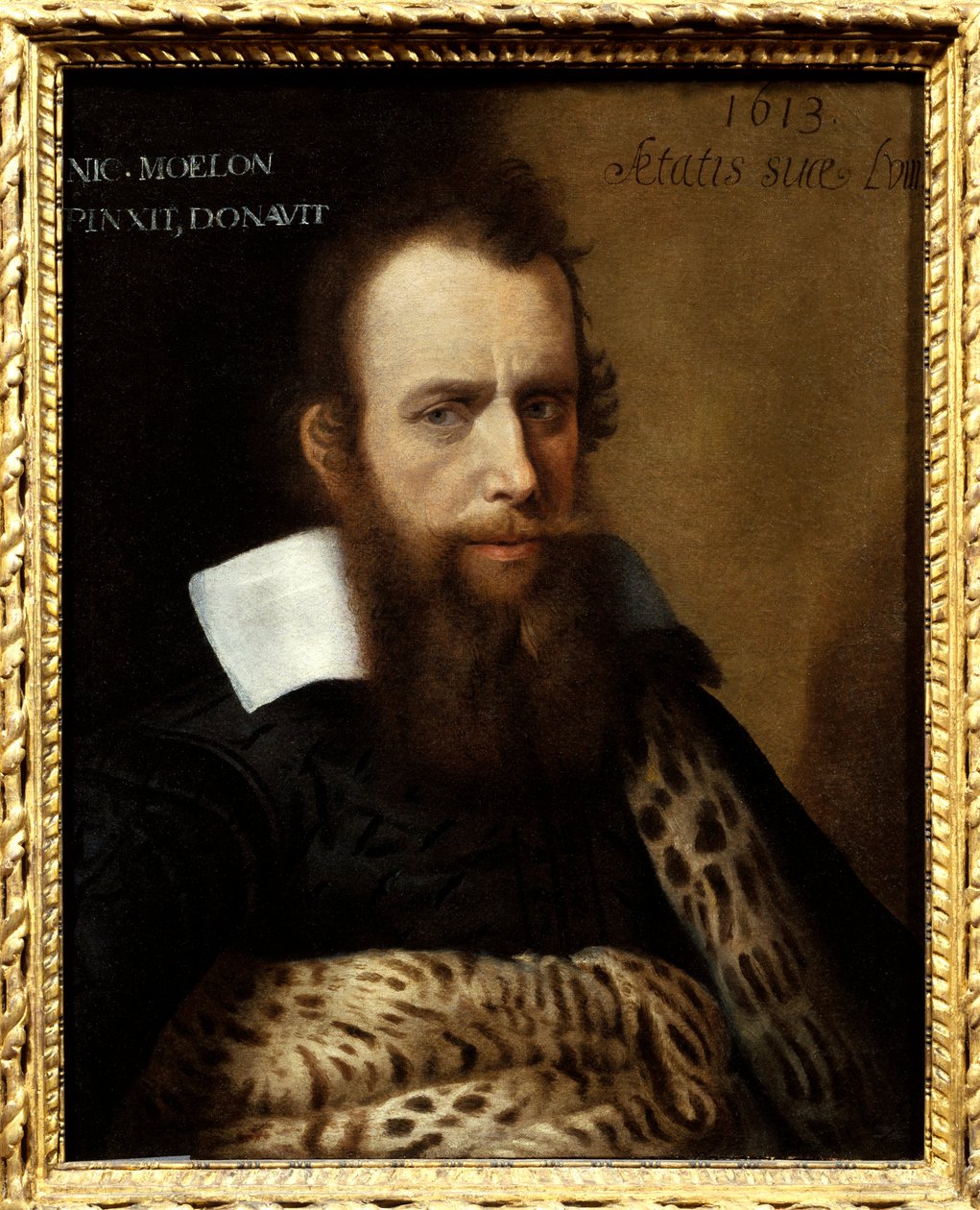 Porträtt av Eustache de La Salle. Målning av Nicolas Moillon (eller Moelon, cirka 1550-1619) av Nicolas Moillon