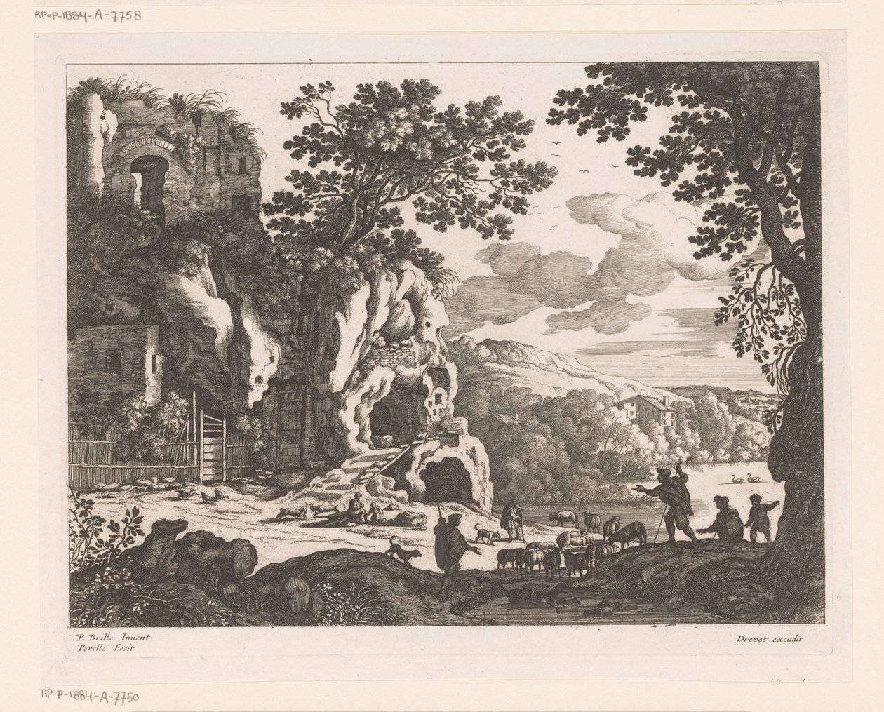Cephalus en Procris av Nicolas Perelle