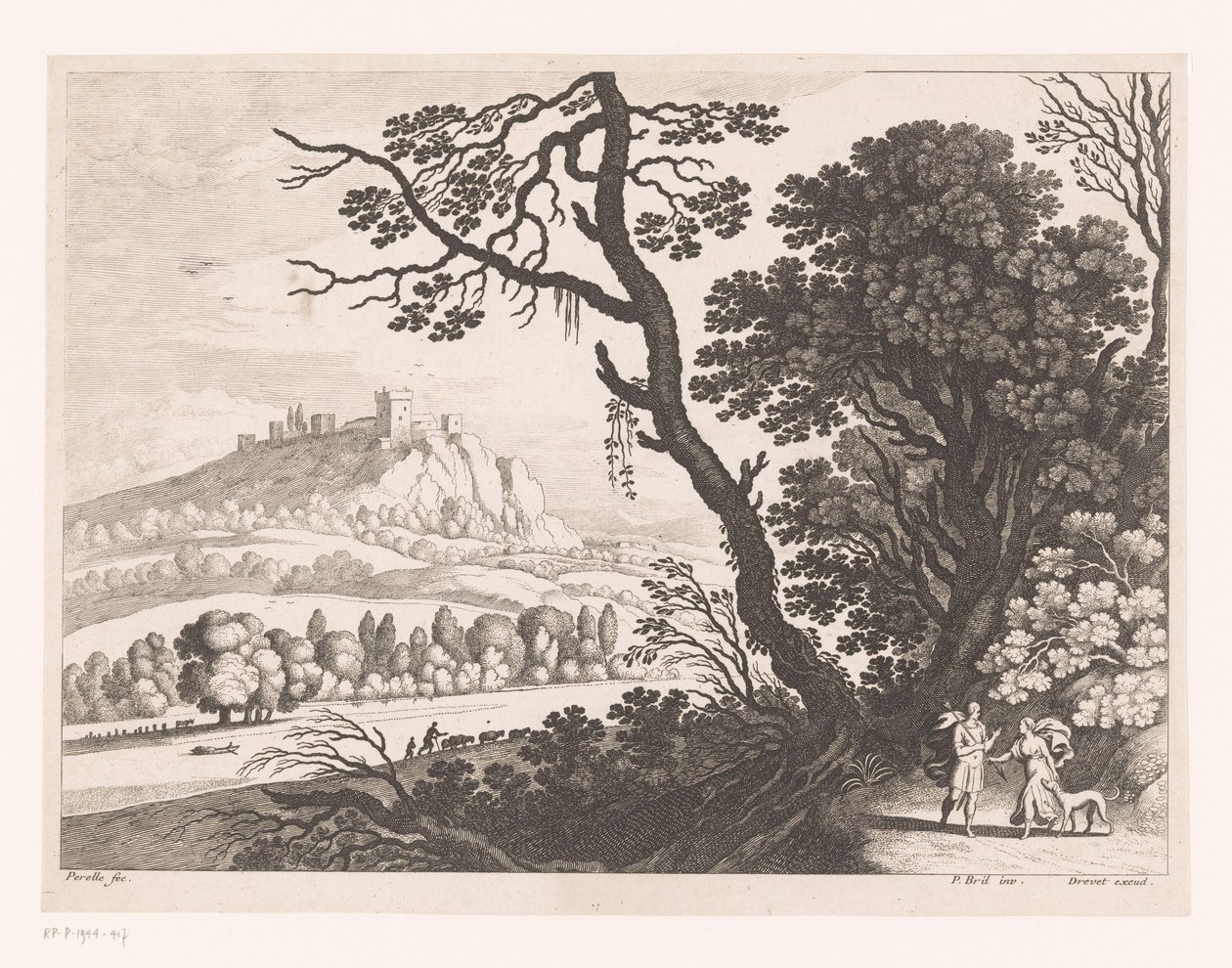 Cephalus en Procris av Nicolas Perelle
