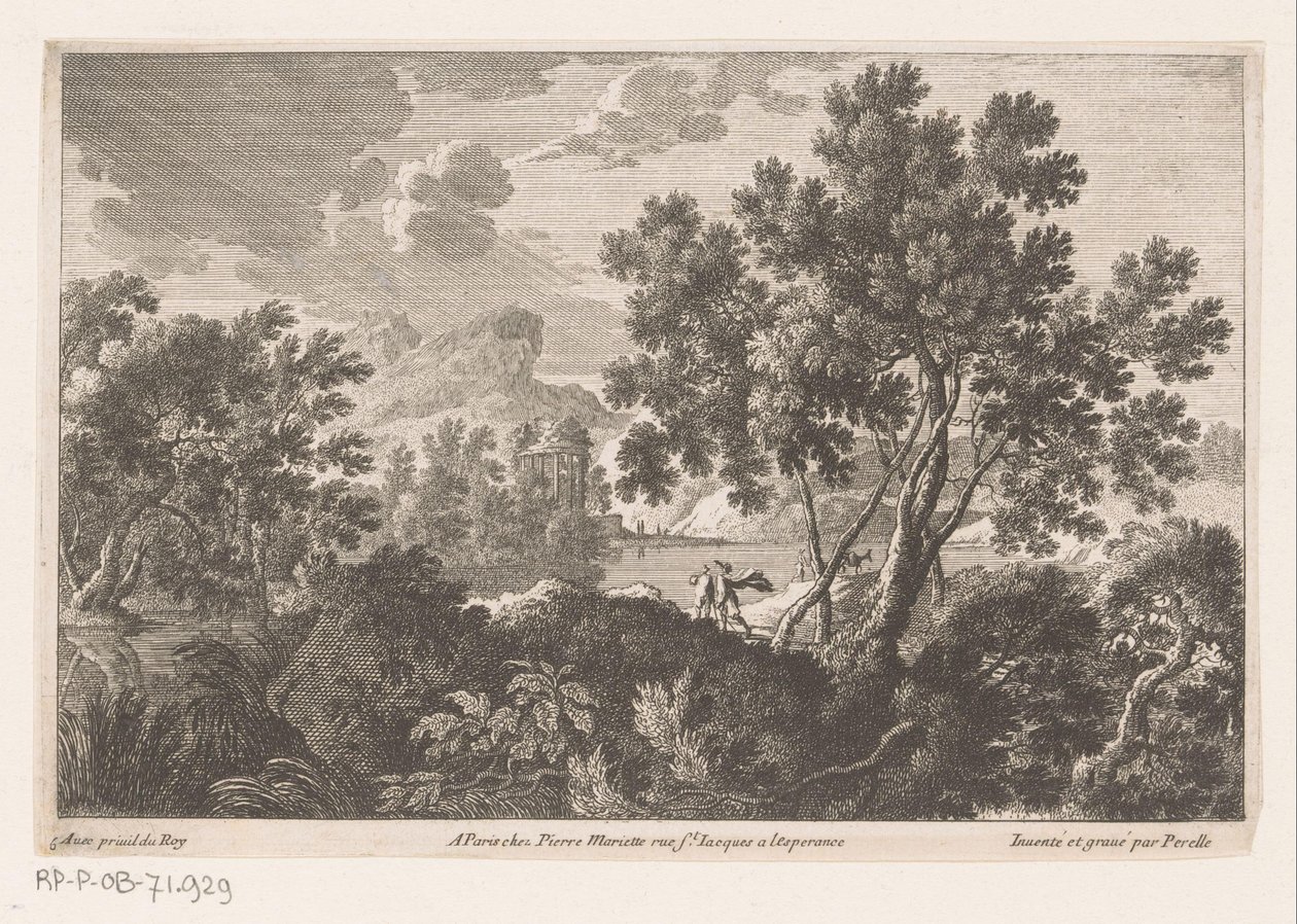 Landskap med ruin av Nicolas Perelle