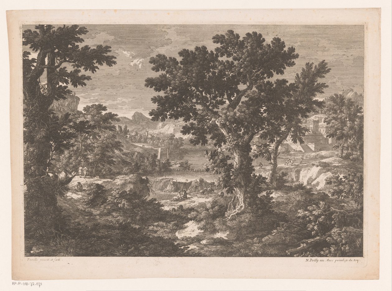 Flodlandskap av Nicolas Perelle
