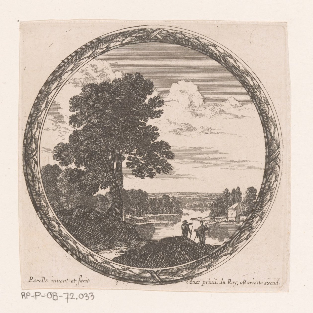 Flodlandskap av Nicolas Perelle
