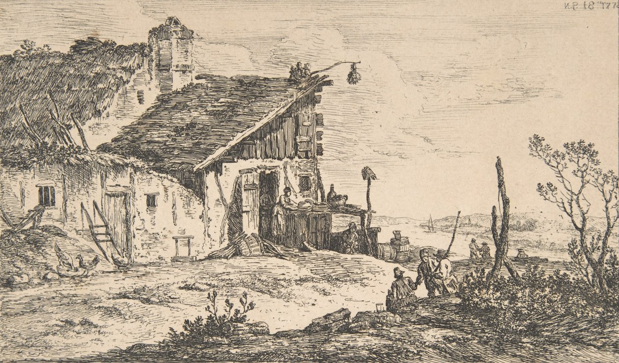 Rustikt landskap, 1772., 1772. av Nicolas Perignon