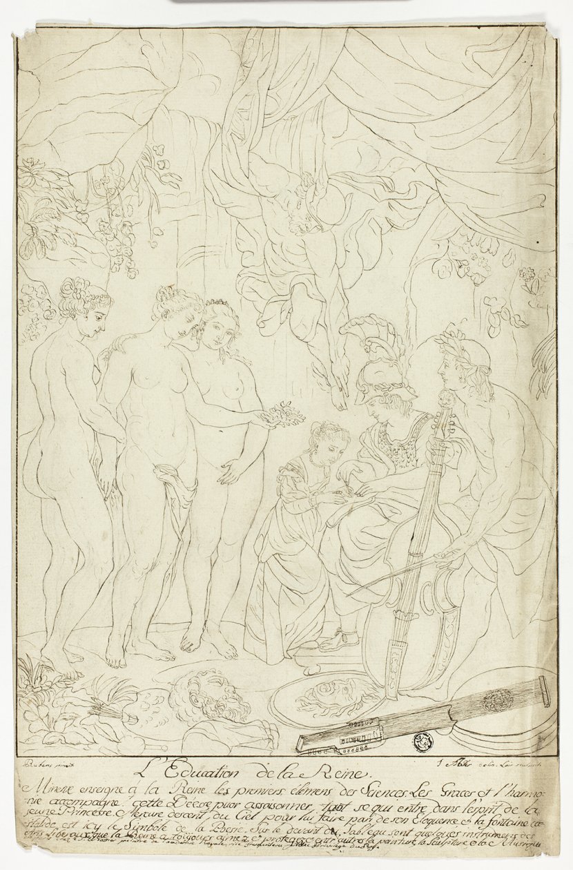 Utbildning av Marie de Medicis av Nicolas Pierre Loir