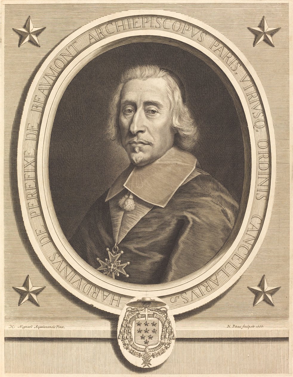 Perefixes de Beaumont av Nicolas Pitau I after Pierre Mignard I