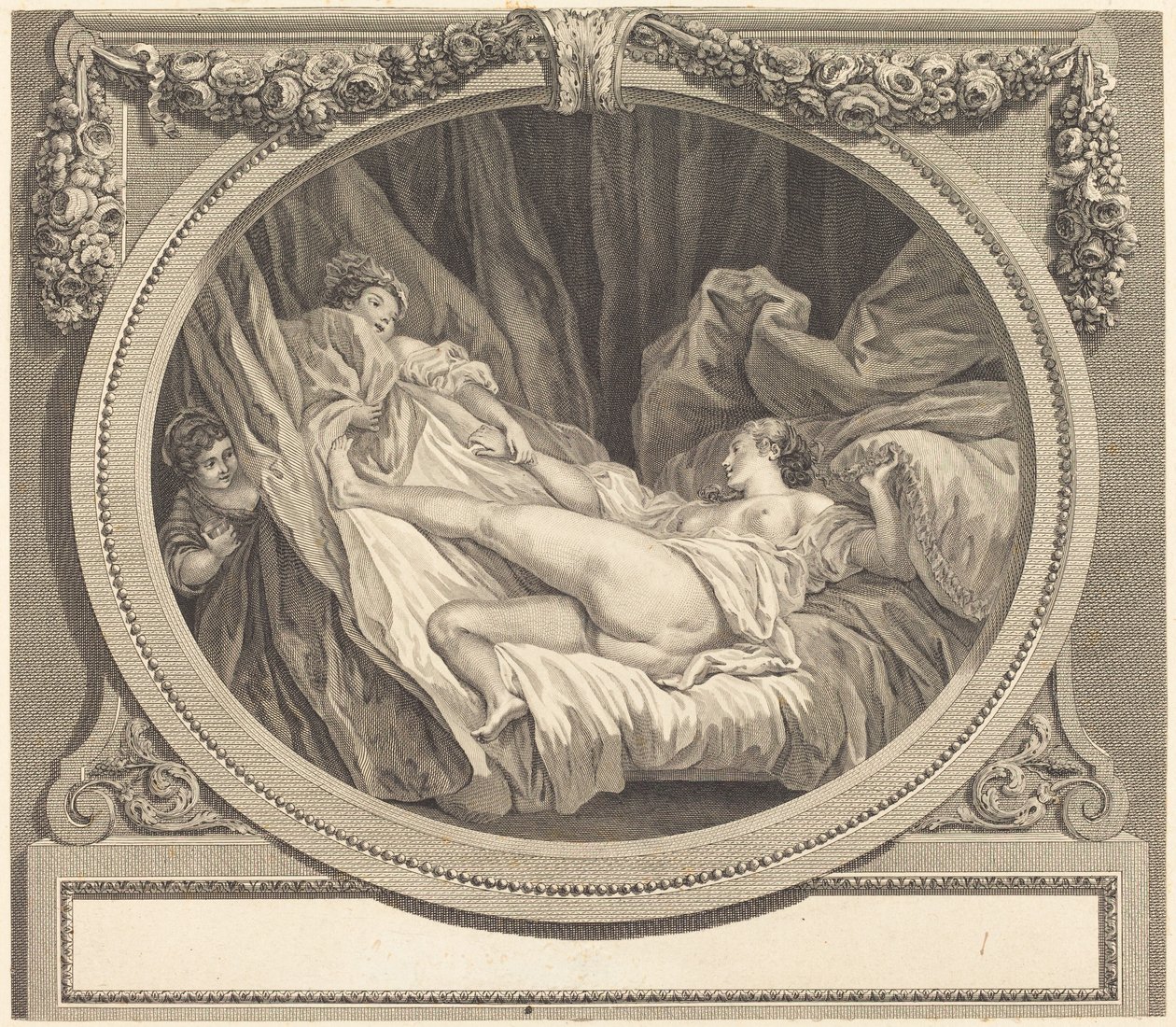 Glaset med vatten av Nicolas Ponce after Jean Honoré Fragonard