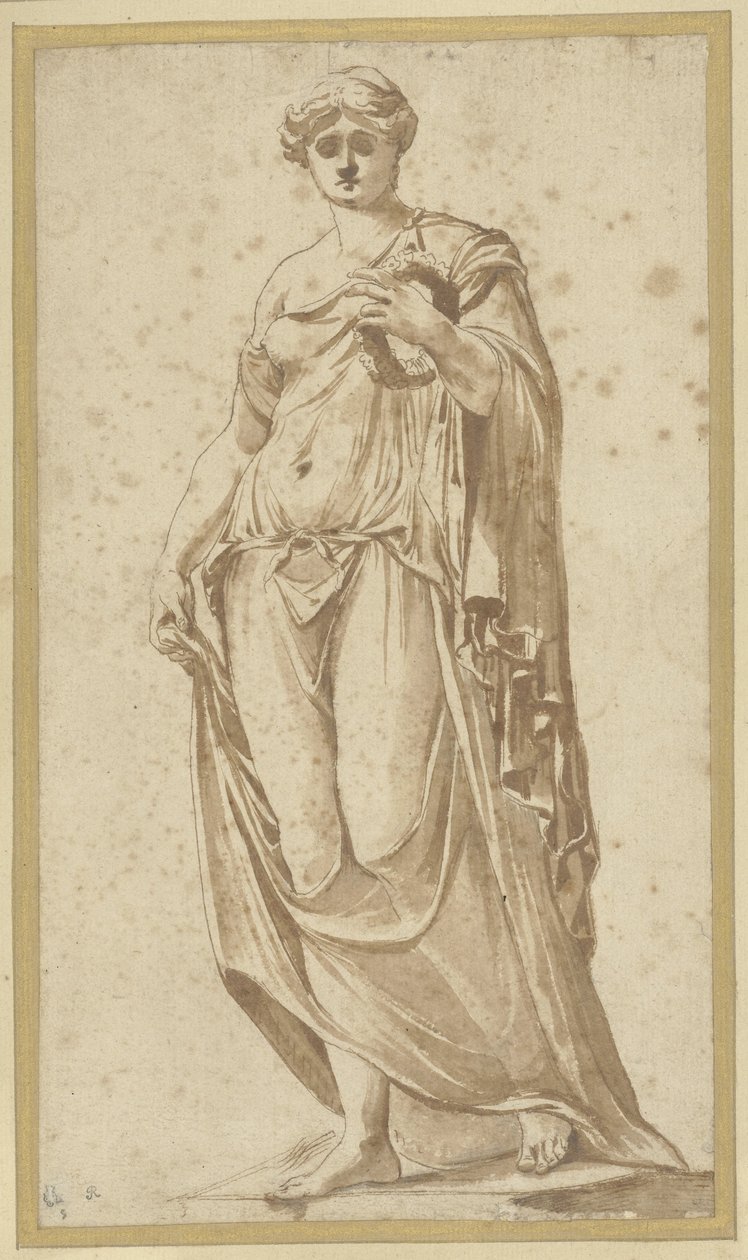 Flora Farnese, sedd framifrån av Nicolas Poussin (possibly)