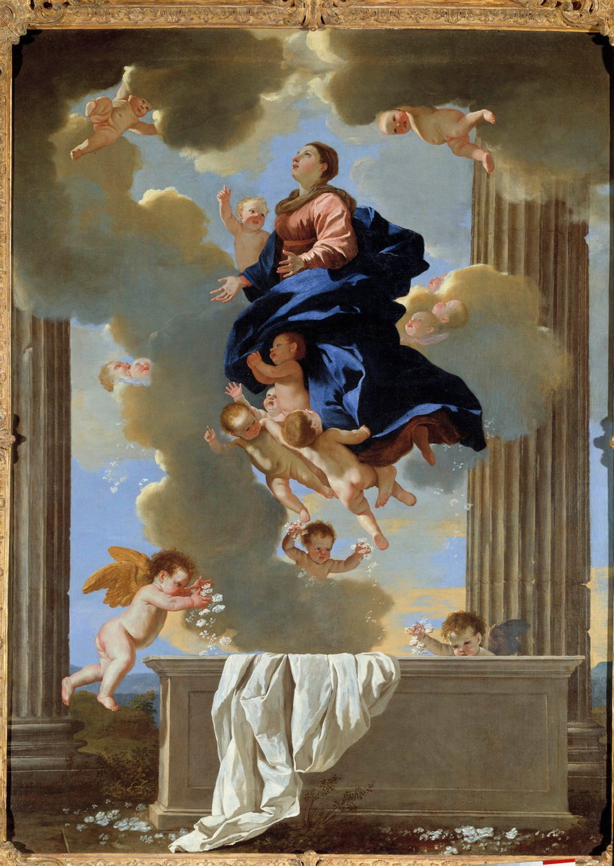 Antagandet av jungfruns målning av Nicolas Poussin av Nicolas Poussin