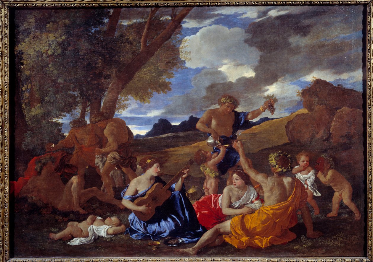 Bacchanale till gitarristen eller den stora Bacchanale-målningen av Nicolas Poussin av Nicolas Poussin