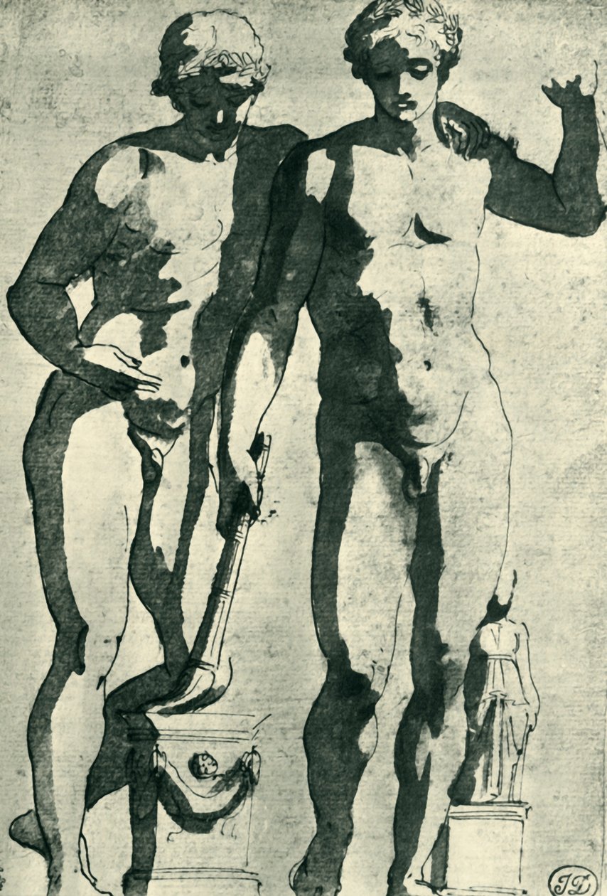Castor och Pollux, c1628, 1943. av Nicolas Poussin