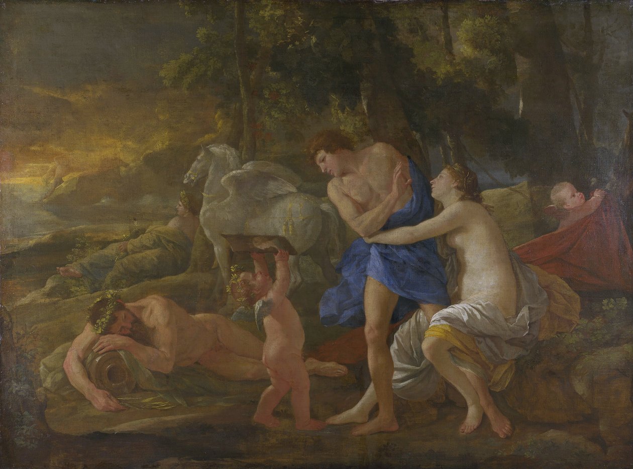 Cephalus och Aurora, ca 1630 (olja på duk) av Nicolas Poussin