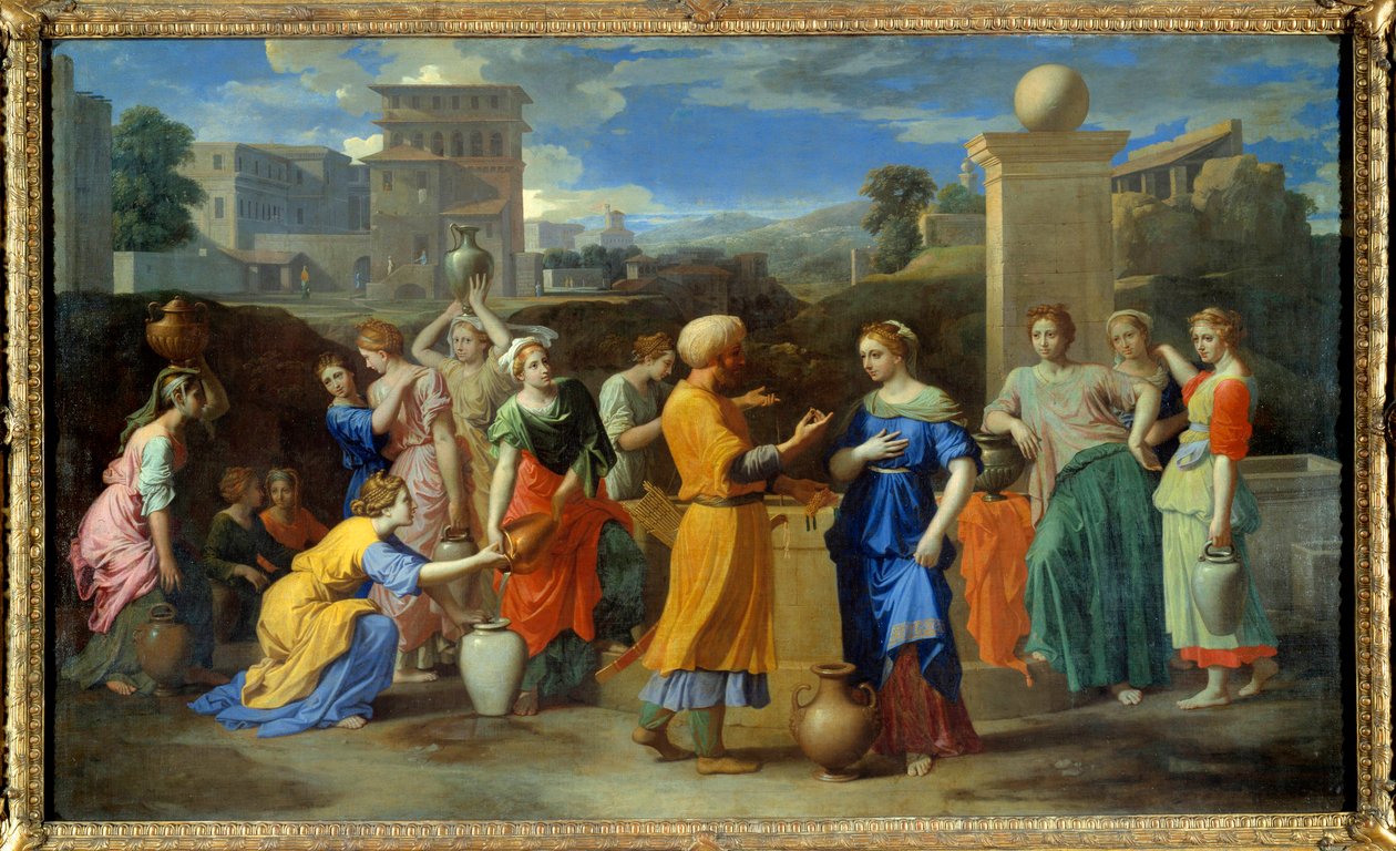 Eliezer och Rebecca av Nicolas Poussin
