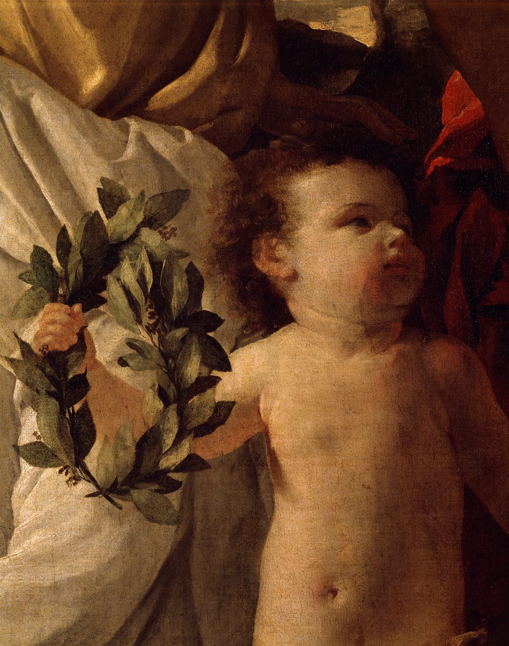 Inspiration av poet, cirka 1630, av Nicolas Poussin (1594-1655), olja på duk av Nicolas Poussin