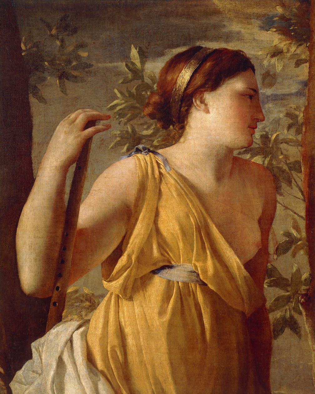 Inspiration av poeten (detalj) cirka 1630 av Nicolas Poussin