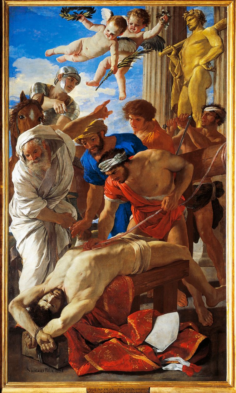 Italien, Rom, Sankt Erasmuss martyrskap av Nicolas Poussin