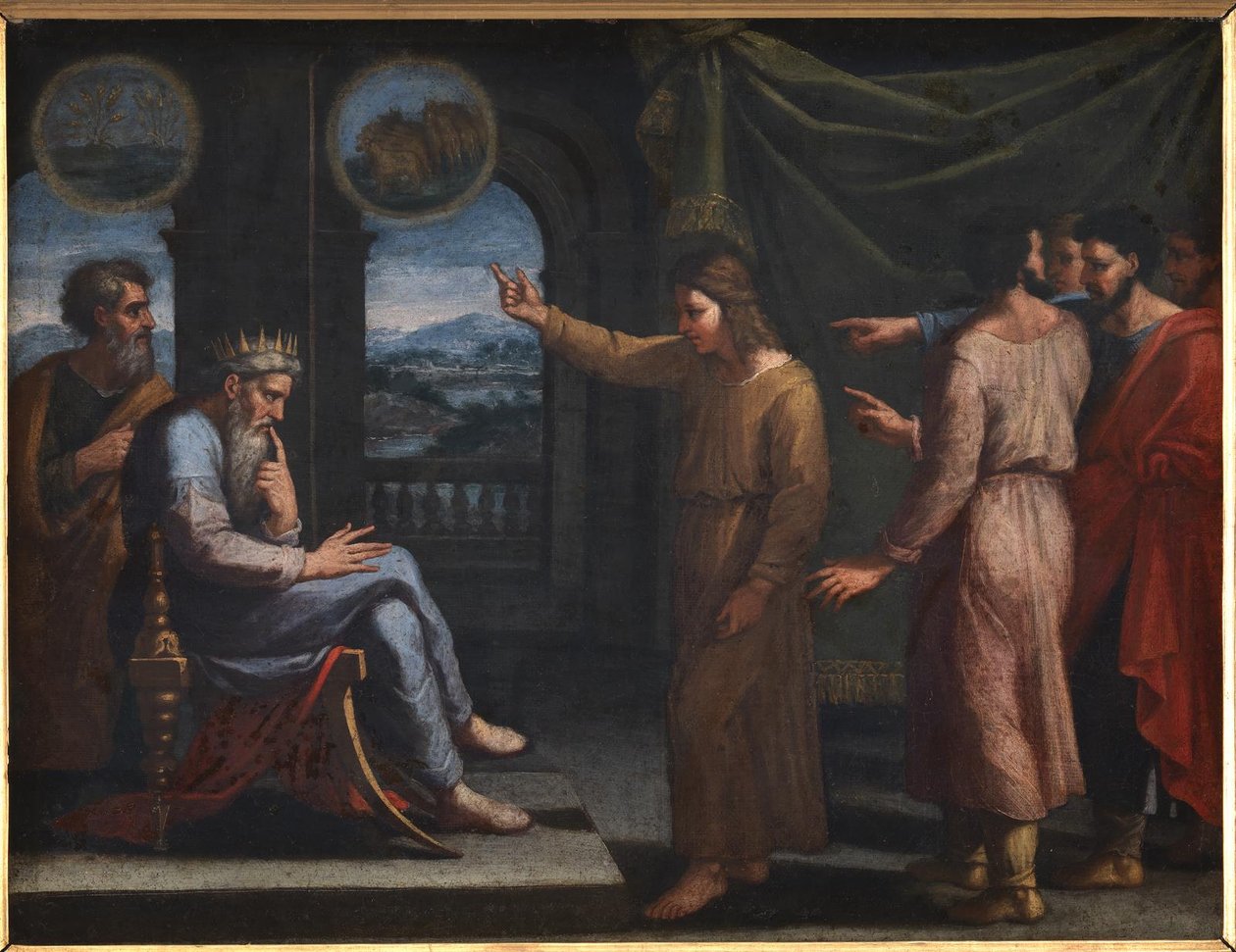 Josef tolkar faraos dröm av Nicolas Poussin