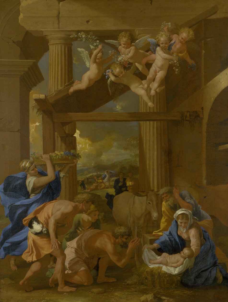 Herdarnas tillbedjan av Nicolas Poussin