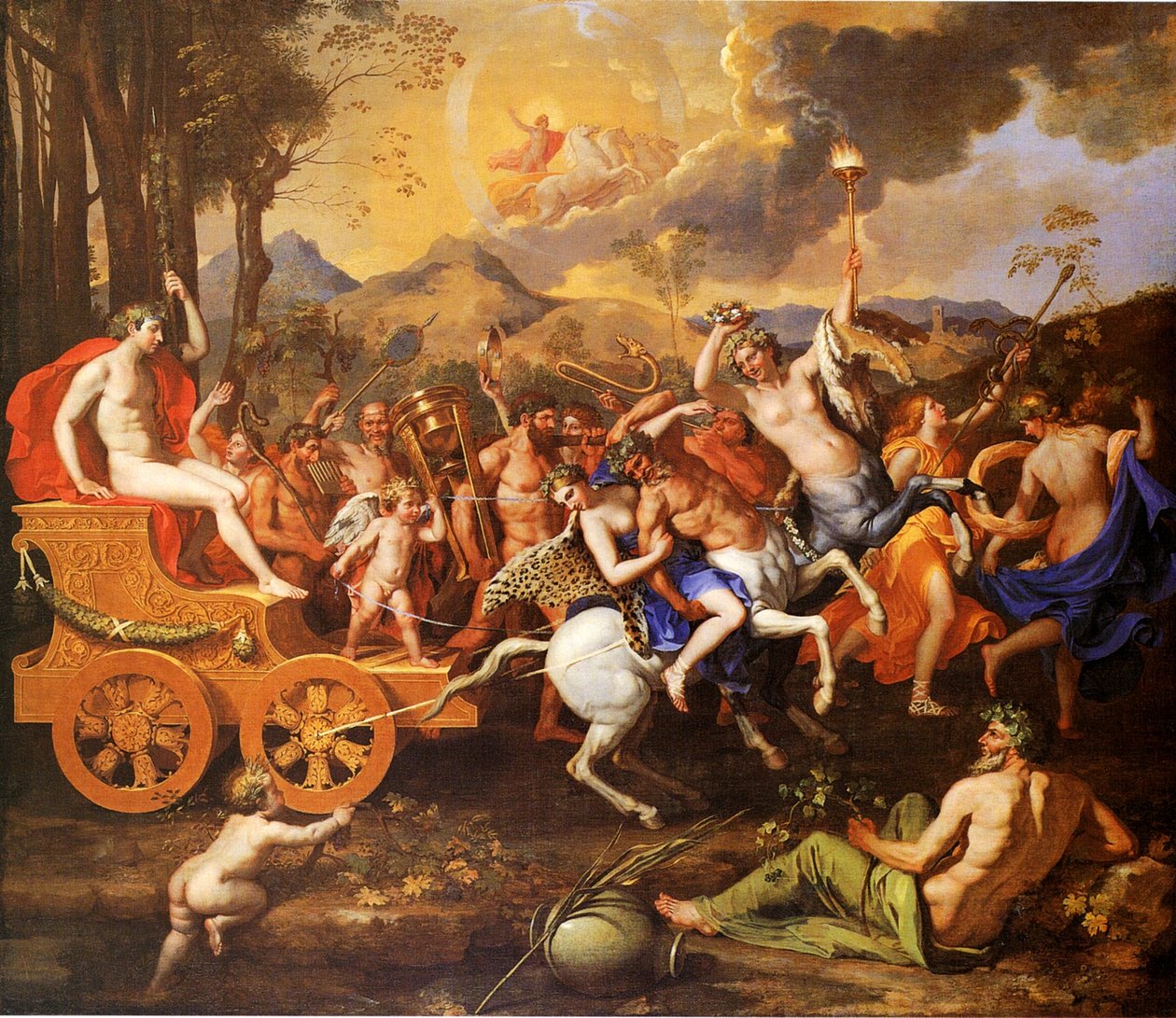 Bacchus triumf av Nicolas Poussin