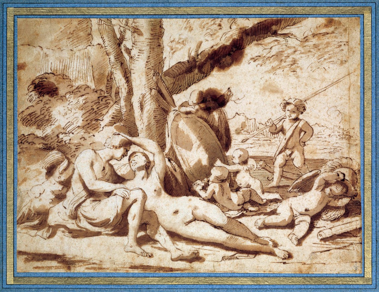 Mars och Venus av Nicolas Poussin
