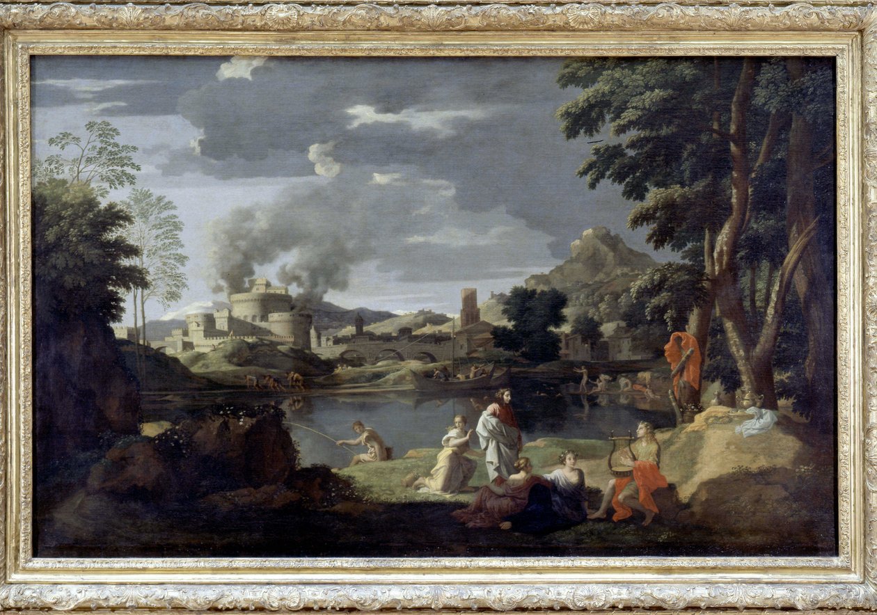 Orpheus och Eurydice av Poussin, Louvren av Nicolas Poussin