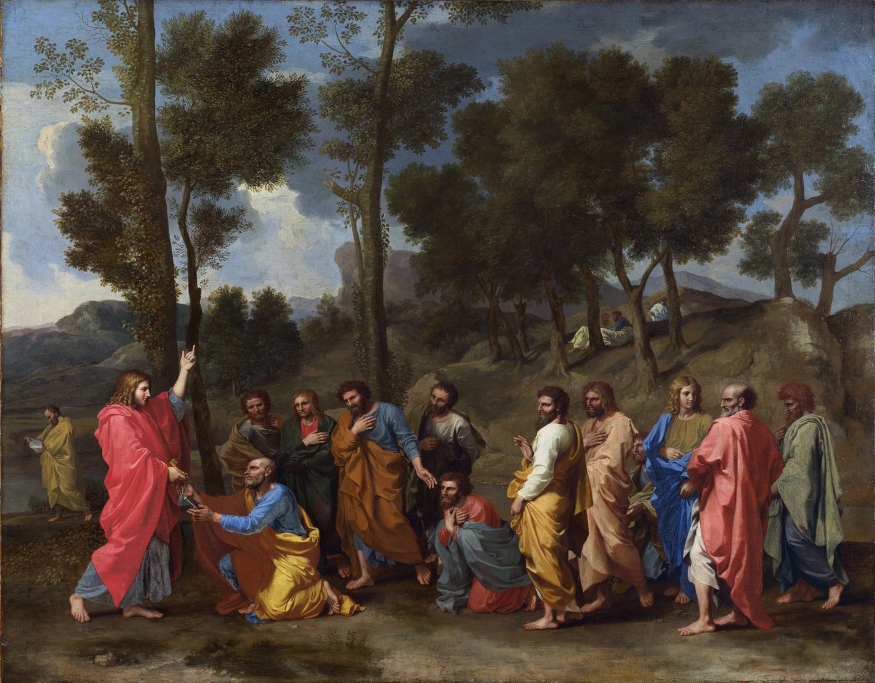 Poussin, Nicolas (1594-1665) Sju sakrament: Prästvigning Olja på duk barock ca 1637-1640 Frankrike National Gallery, London 95,2x120,6 Målning av Nicolas Poussin