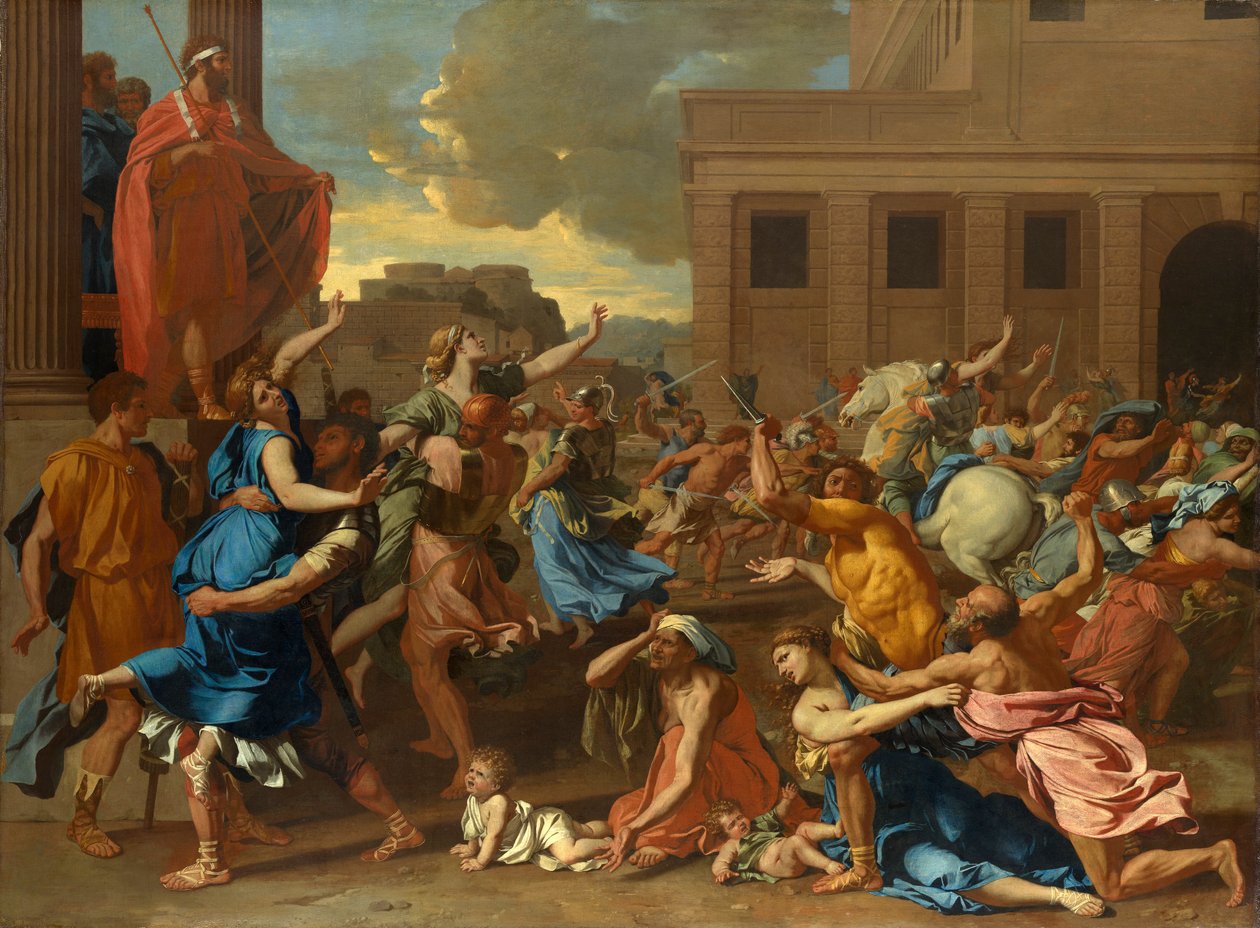 Rån av Sabinskvinnorna av Nicolas Poussin