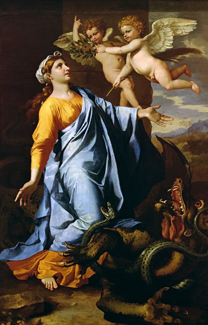 S:t Margareta, av 1638. av Nicolas Poussin