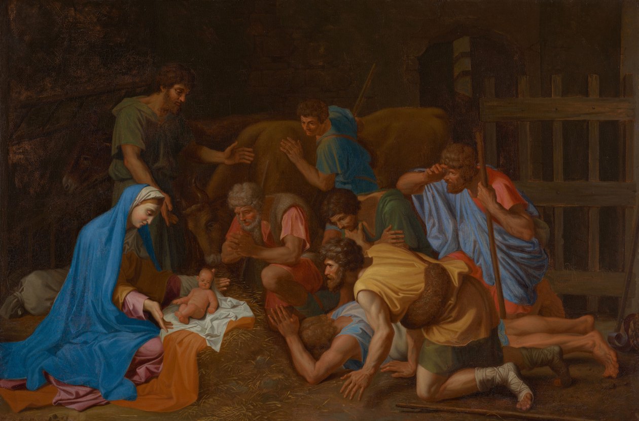 Herdarnas tillbedjan av Nicolas Poussin