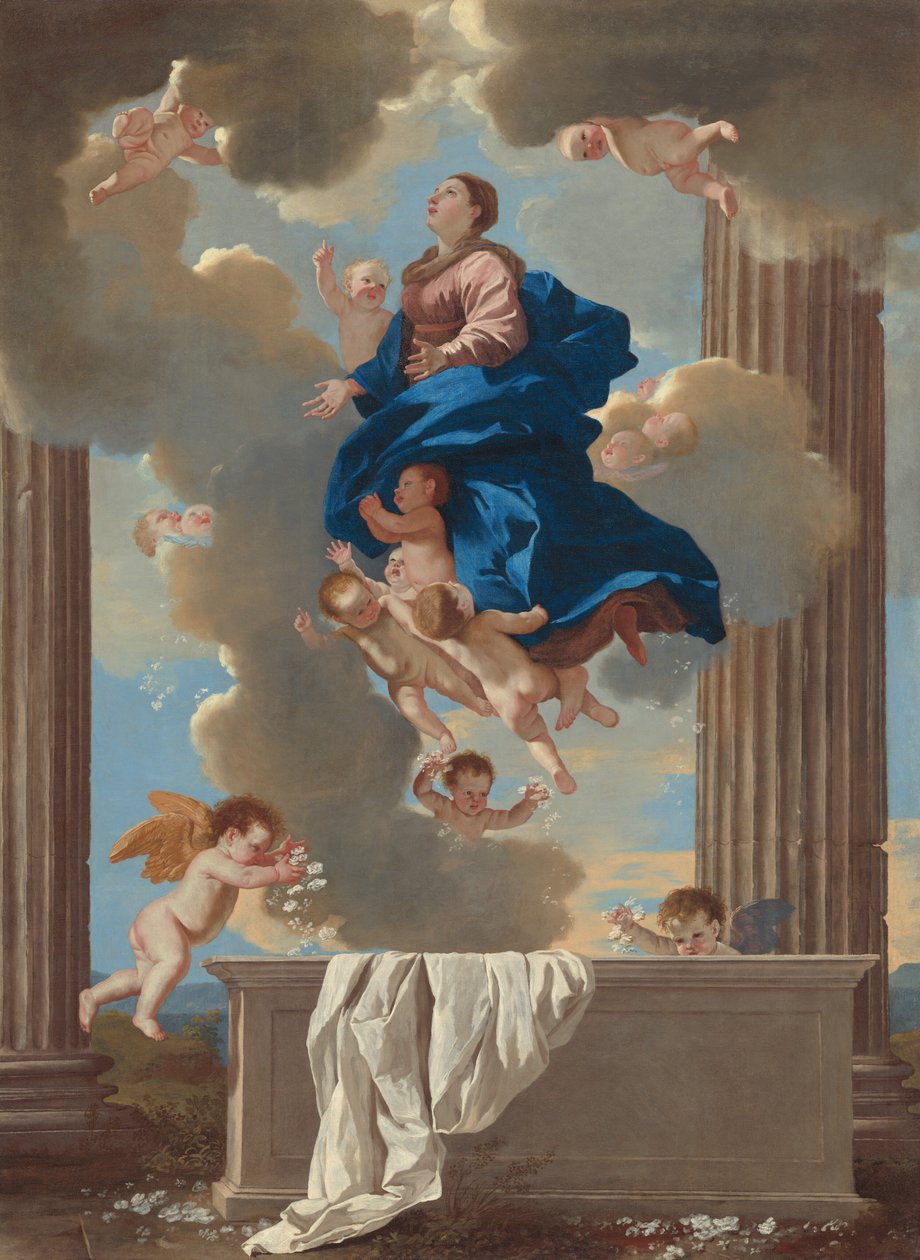 Jungfruns antagande av Nicolas Poussin