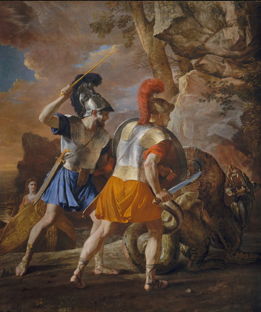 The Companions of Rinaldo, ca 1633 (olja på duk) av Nicolas Poussin