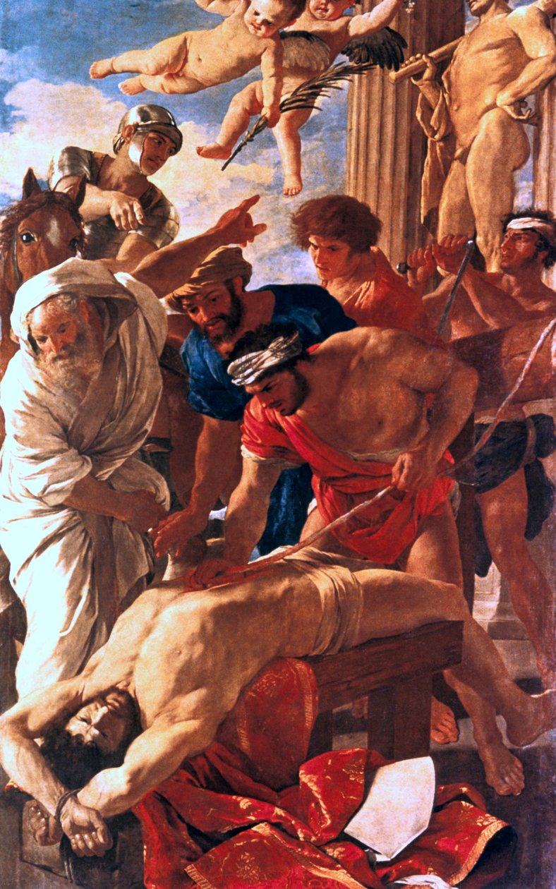 Erasme Saints martyrskap, 1624 av Nicolas Poussin