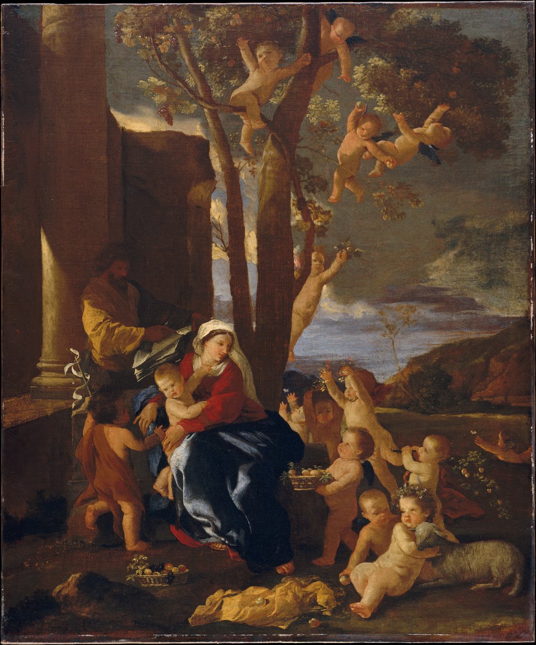 Vilan på flykten till Egypten, c.1627 av Nicolas Poussin