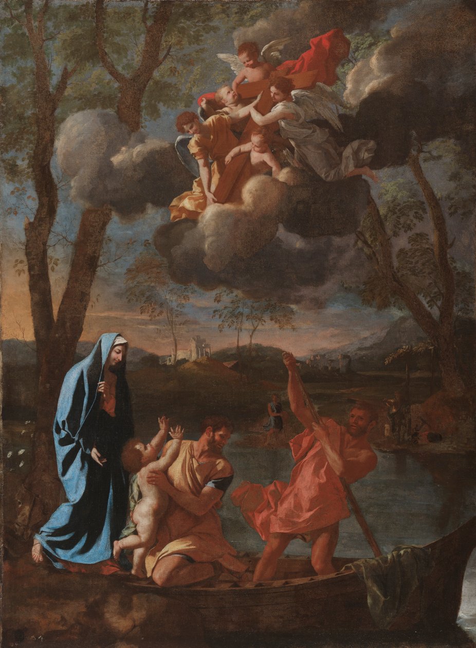 Den heliga familjens återkomst till Nasaret, ca. 1627. av Nicolas Poussin
