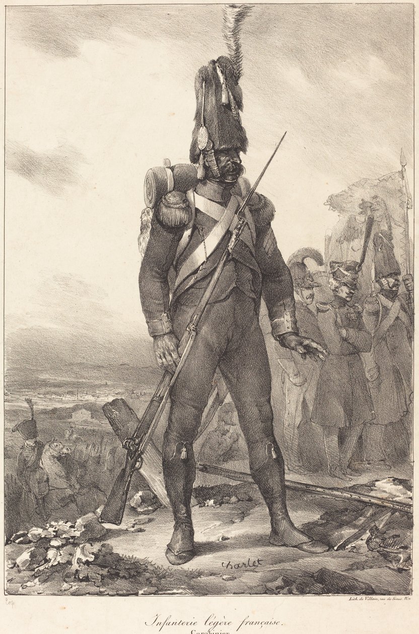 Franskt lätt infanteri, gevärsman av Nicolas Toussaint Charlet