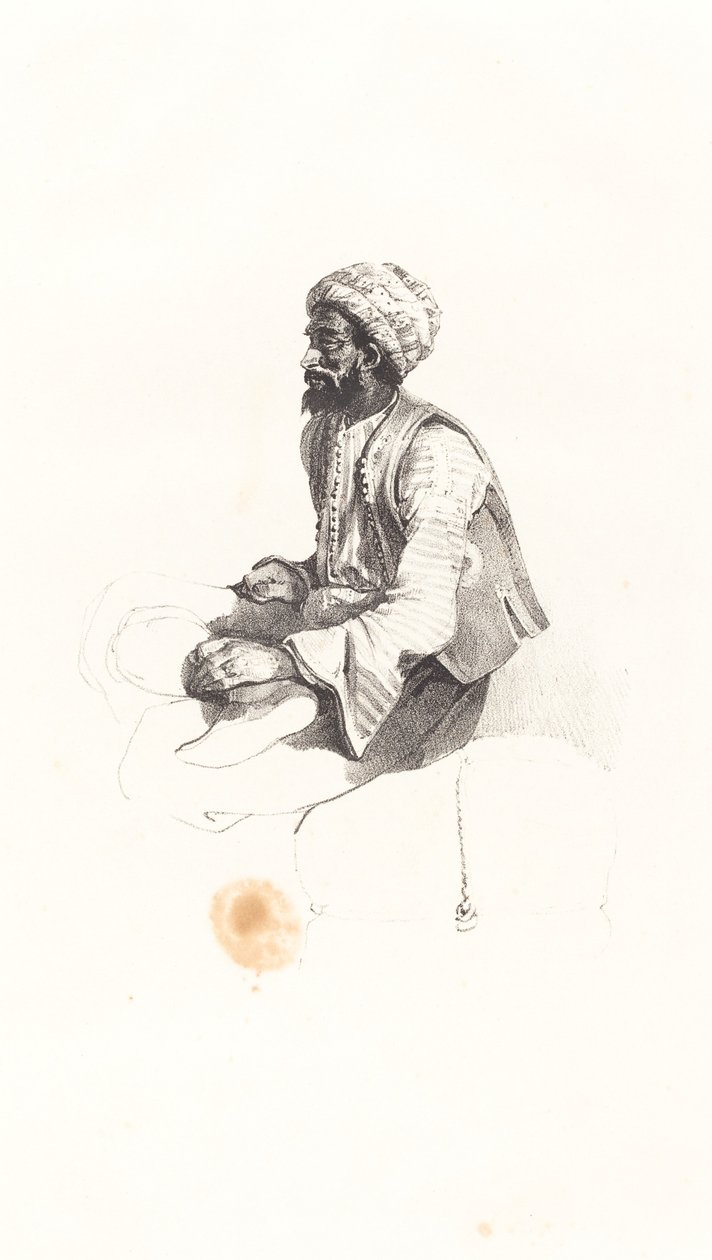 Sittande turk av Nicolas Toussaint Charlet