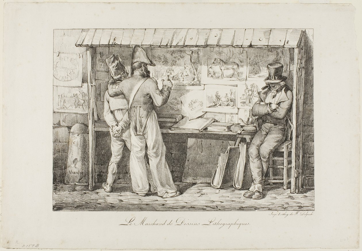 Litografiförsäljaren av Nicolas Toussaint Charlet