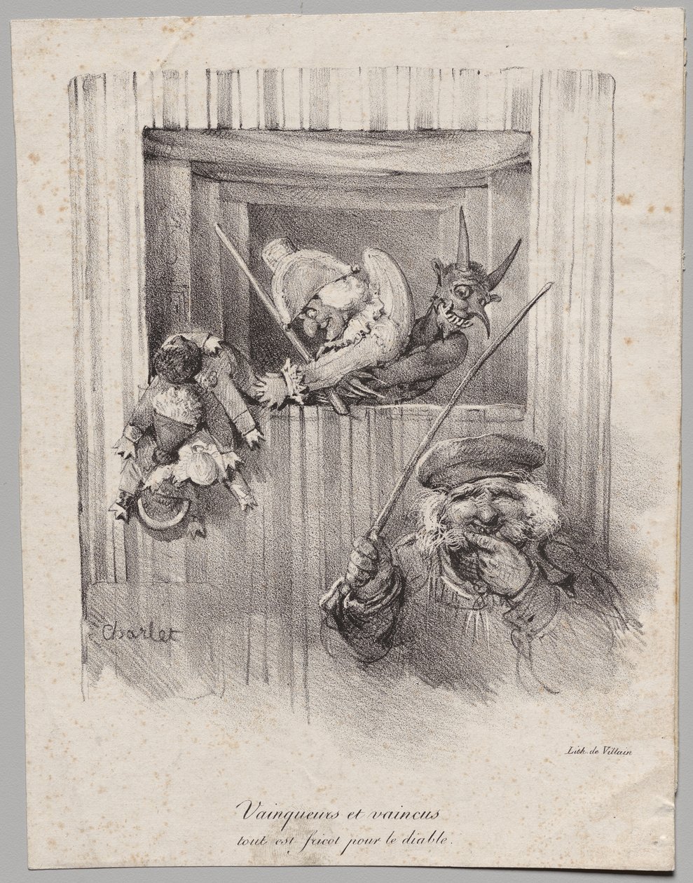 Vinnare och förlorare, alla är mat åt djävulen av Nicolas Toussaint Charlet
