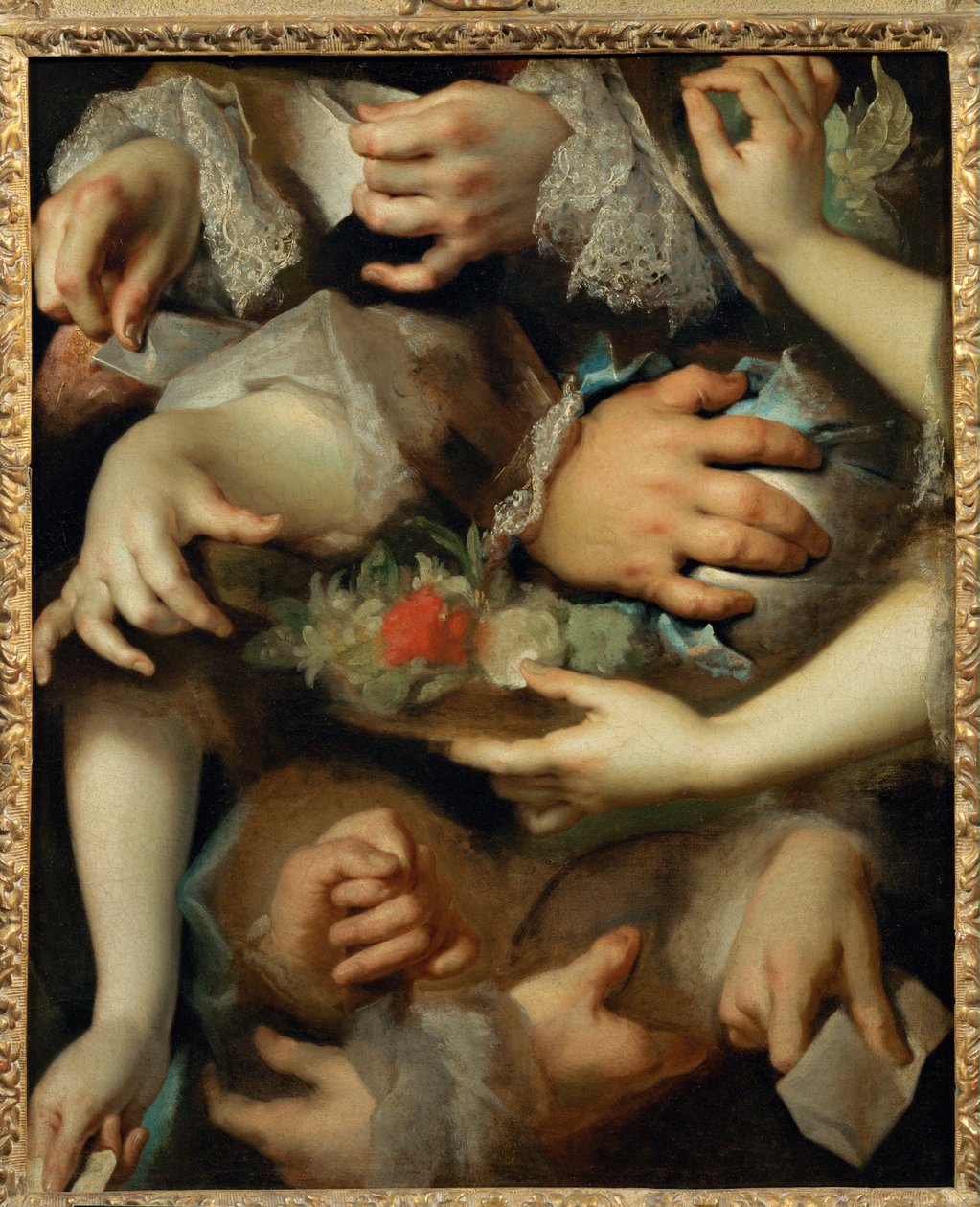 Studie av händer ca 1715... av Nicolas de (workshop) Largilliere