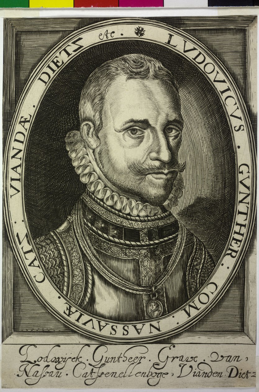 Greve av Nassau-Dillenburg Lewis Guenther av Nicolas de Clerck