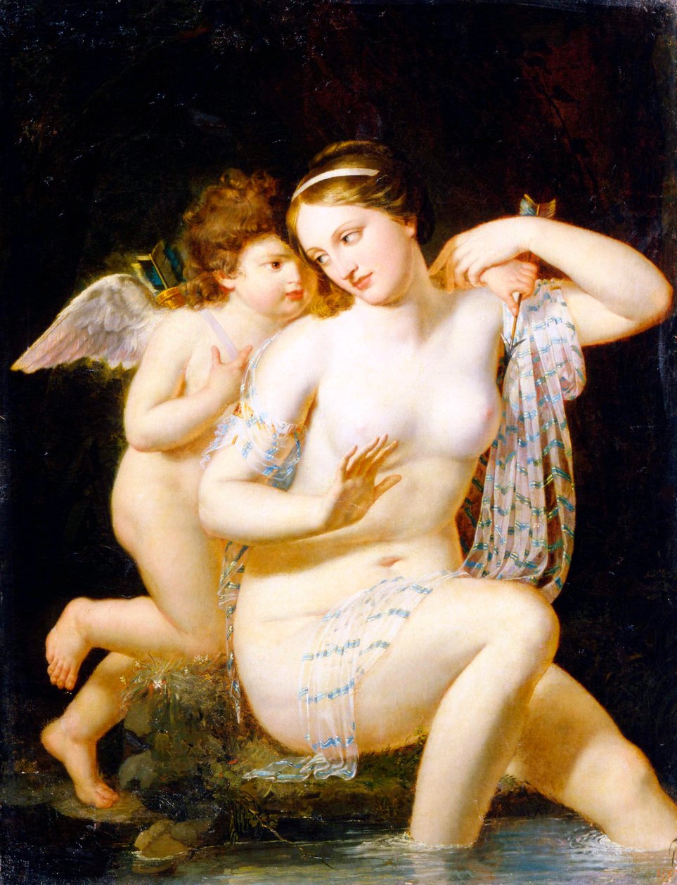 Venus och Amor, 1792. av Nicolas de Courteille