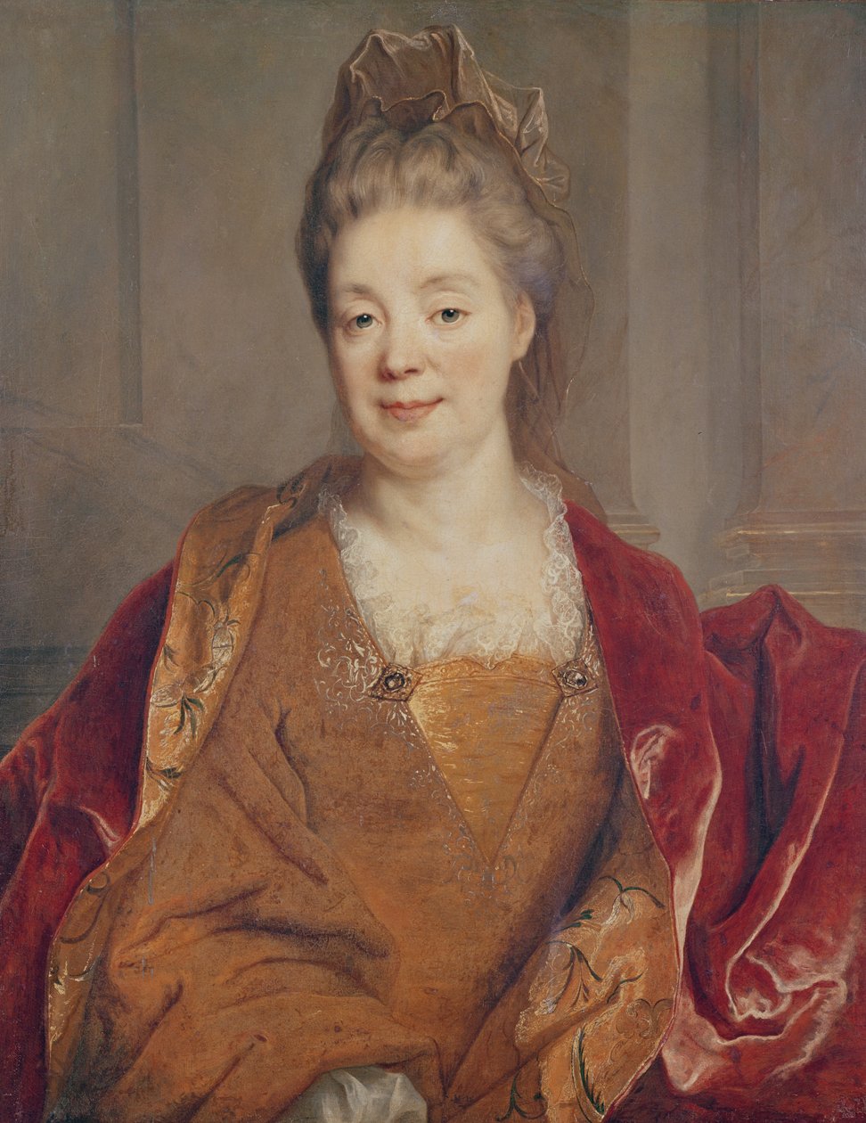 Fru. Titon du Tillet (olja på duk) av Nicolas de Largillière