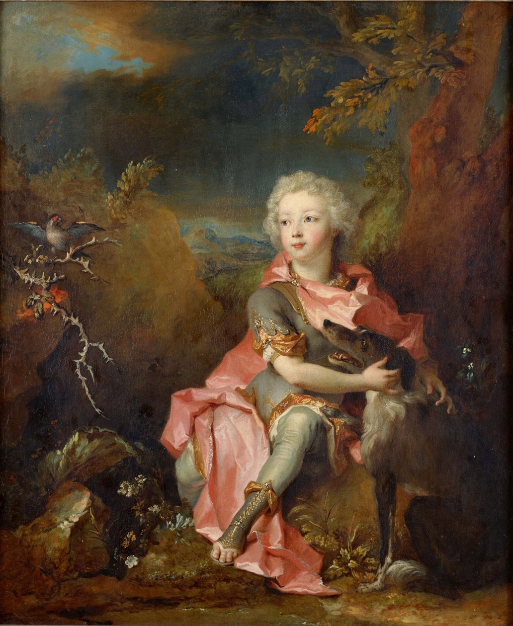 ""Porträtt av en ung kvinna av adeln"" Målning av Nicolas de Largilliere (1656-1746) Circa 1714 National Museum of Western Art, Tokyo Japan av Nicolas de Largillière
