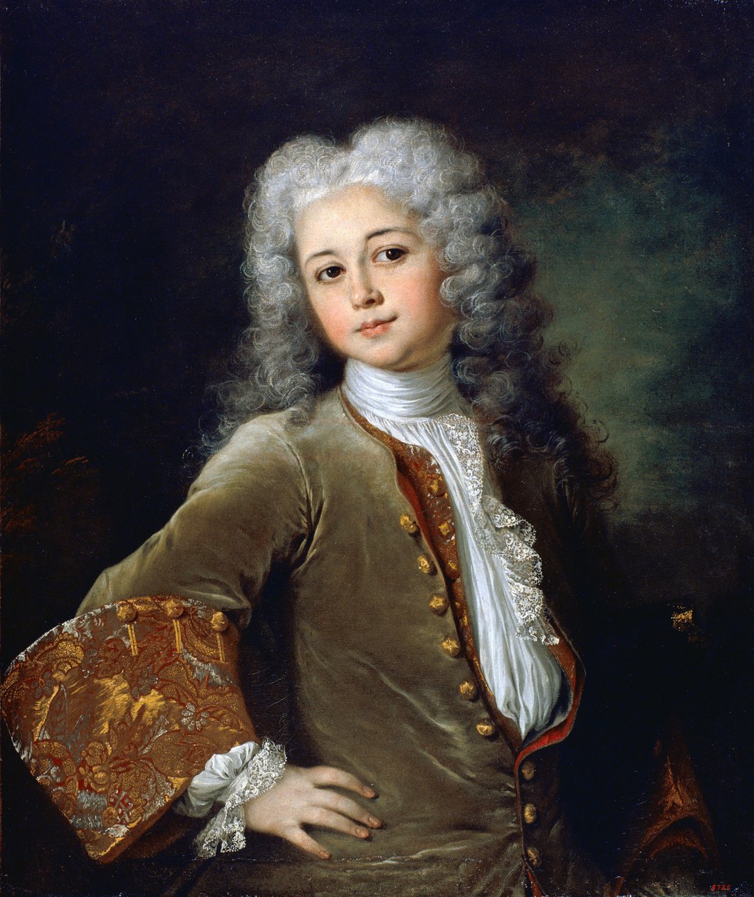 Porträtt av en ung man med en peruk - Porträtt av en ung man med en peruk - Målning av Nicolas de Largilliere (1656-1746) - um 1700 - Olja på duk - 72,5x61 - Museu Nacional d