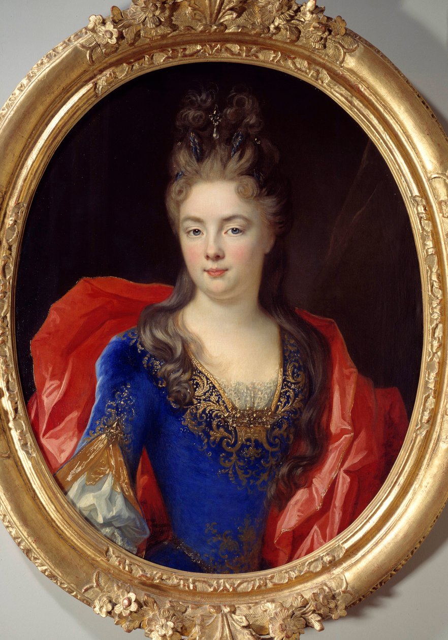 Porträtt av Anne Genevieve av Levis Ventadour, prinsessan av Rohan (f. 1673) Målning av Nicolas de Largilliere (1656-1746) av Nicolas de Largillière