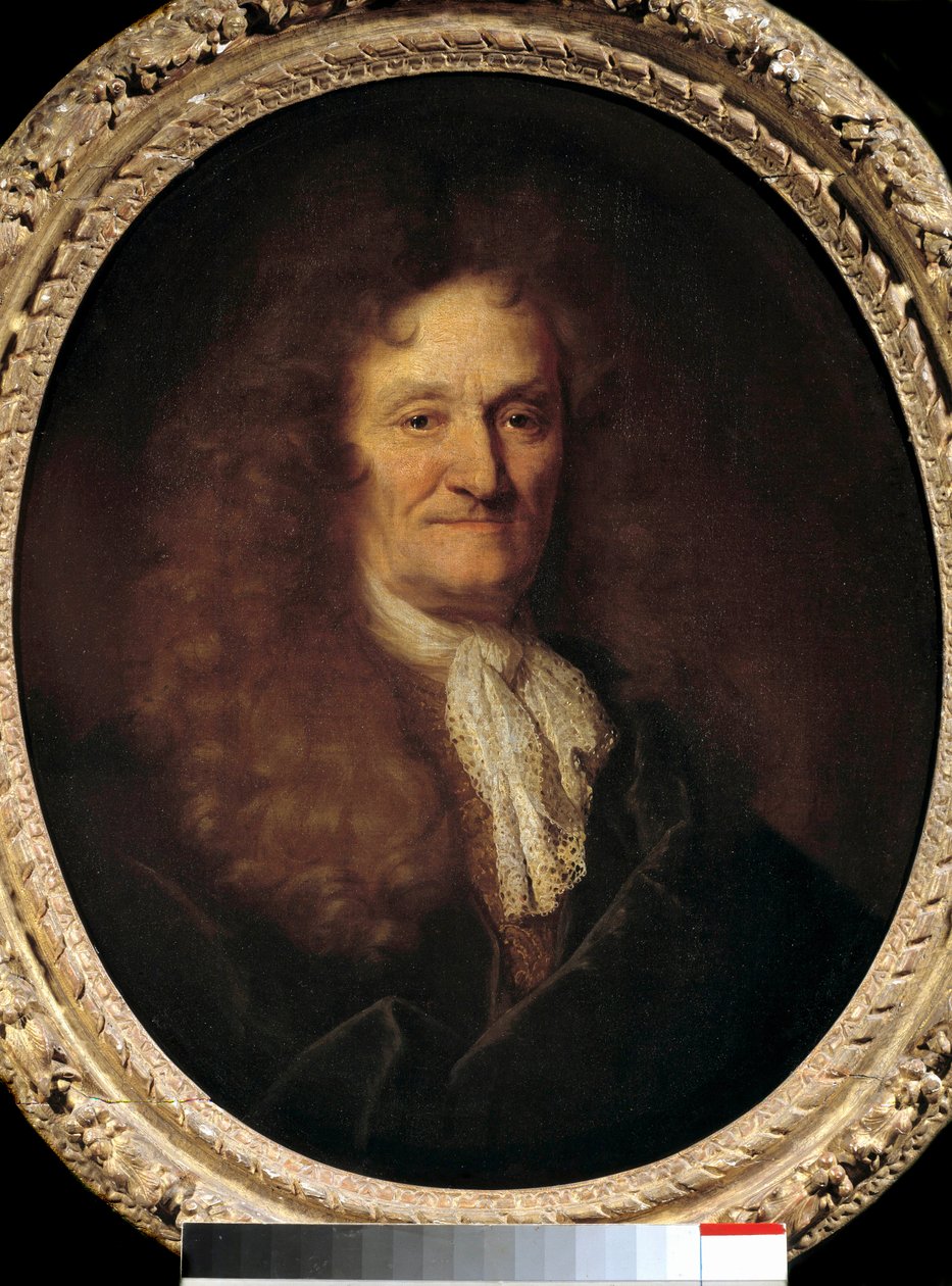 Porträtt av Jean de la Fontaine (1621-1695) av av Nicolas de Largillière