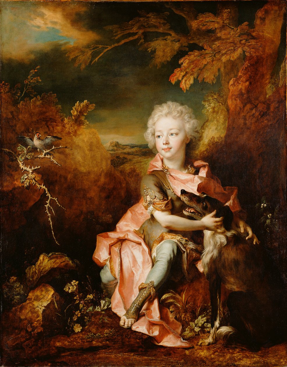 Porträtt av en pojke i maskeradkostym av Nicolas de Largillierre