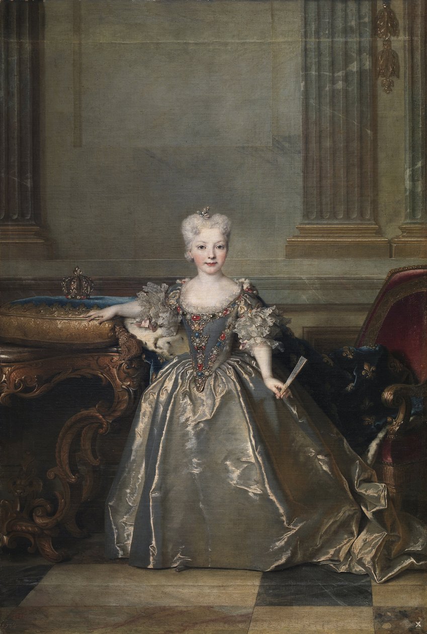 Infanta Mariana Victoria av Spanien, 1724 av Nicolas de Largillière